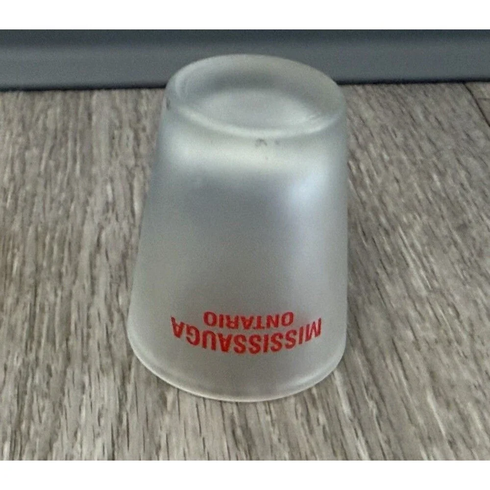 Mississuaga Ontario Canada Frosted Ducks Shot Glass
